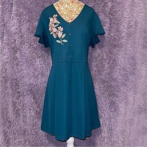 Xhilaration Embroidered Dress- NWOT